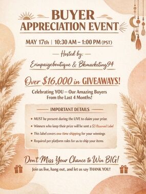 BUYER APPRECIATION- May 17